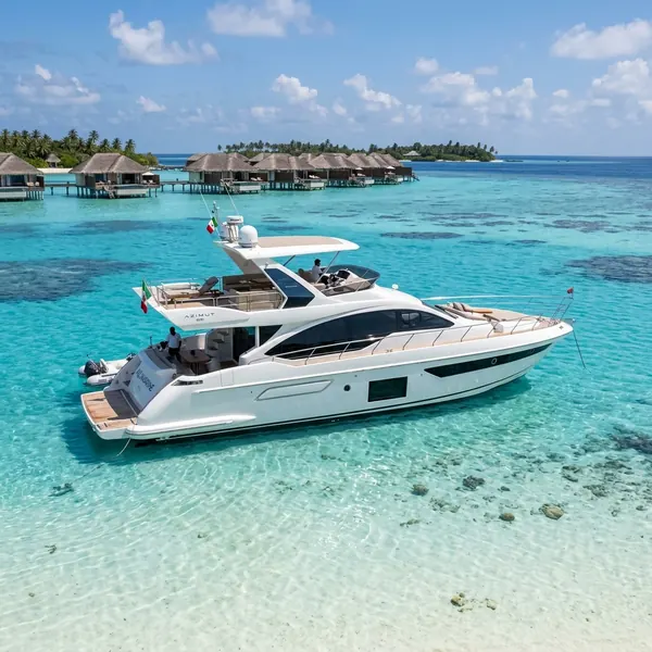 Azimut 68 luxury motor yacht for charter in Maldives