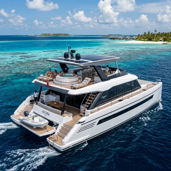 Sunreef 60 Power mega yacht for charter in Maldives